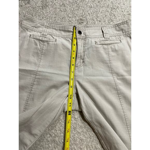 Calvin Klein Jeans Khakis Cropped Womens sz 8 100% Cotton Ripstop Fabric Casual - Picture 3 of 12